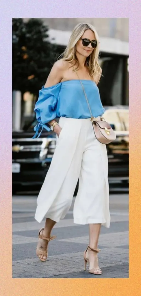 culottes mother's day brunch outfit