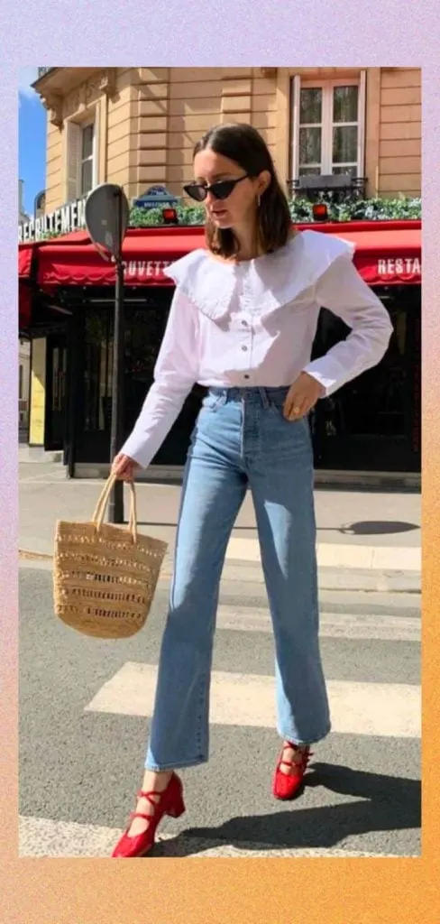 Big collar shirt Paris party 