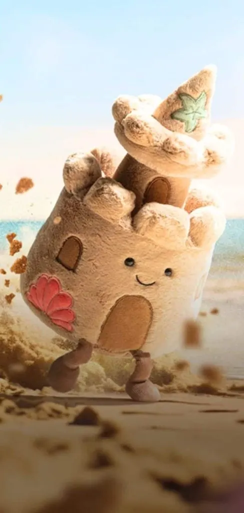 Jellycat sand castle wallpaper