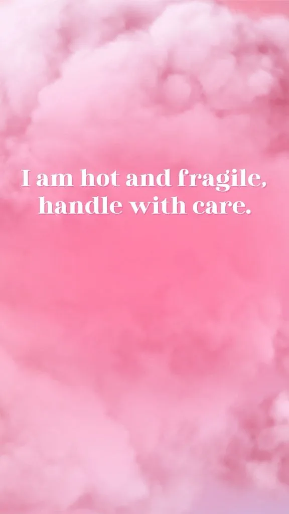 ADHD handle with care pink wallpaper