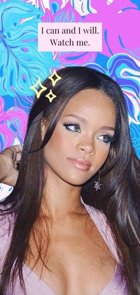 Rihanna motivational quote wallpaper