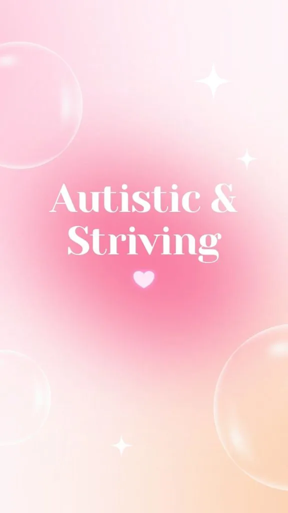 Autistic and striving wallpaper pink