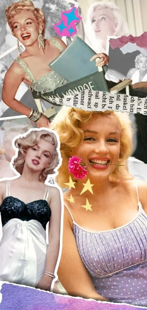 Marilyn Monroe aesthetic collage