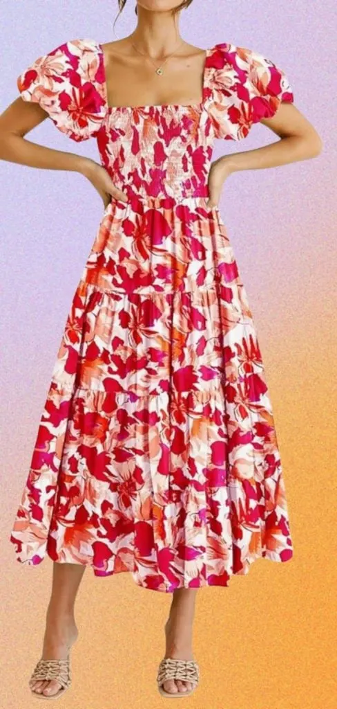 mother's day brunch floral dress