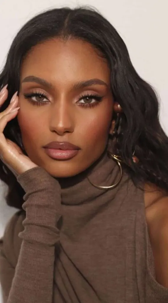 black girl feminine without makeup