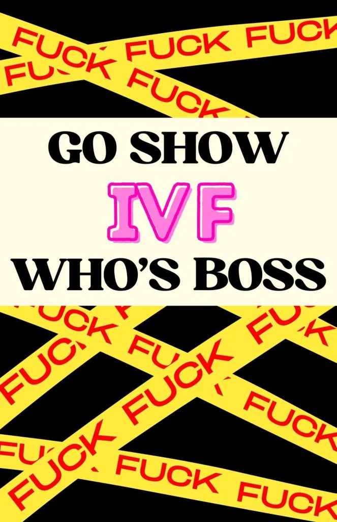 Funny ivf boss infertility support greeting card printable