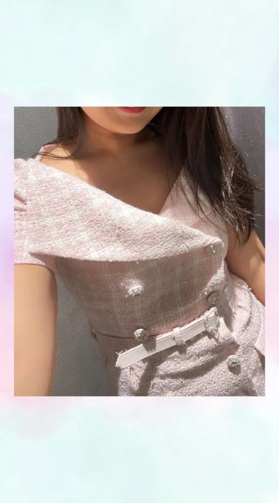 pink Self Portrait Belted embellished bouclé mini dress