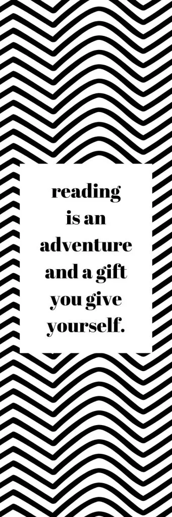 Printable bookmark for adults