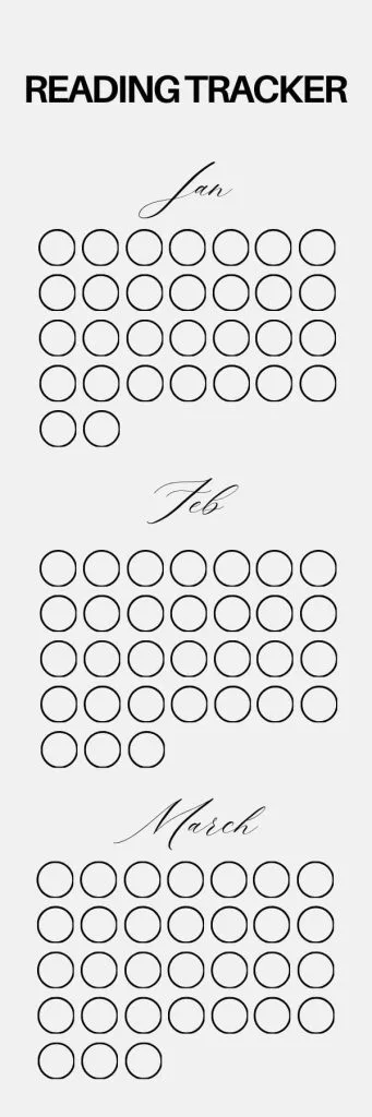 Reading tracker coloring bookmark