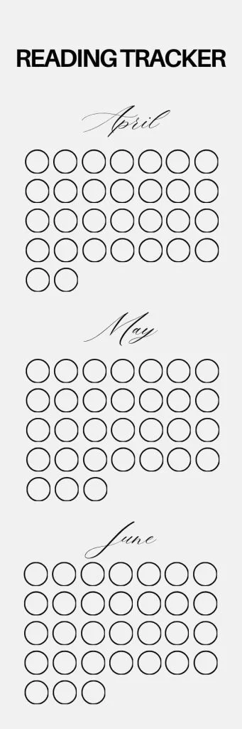 Reading tracker coloring bookmark 