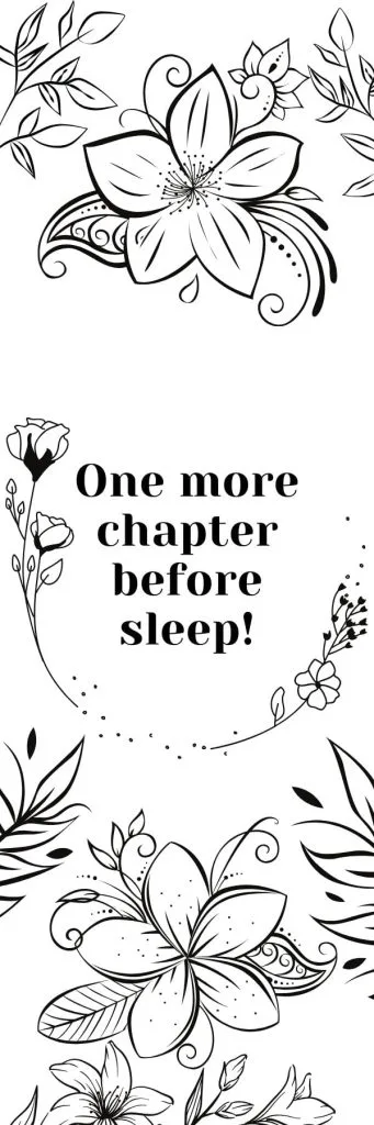 One more chapter before sleep bookmark
