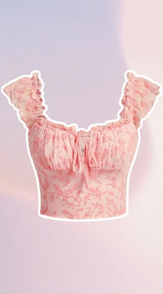 Pink floral top Amazon