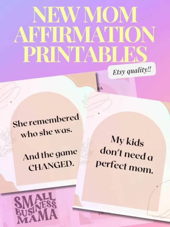 🆓 *Free download*36 Single mom affirmation card printable PDF💖👇