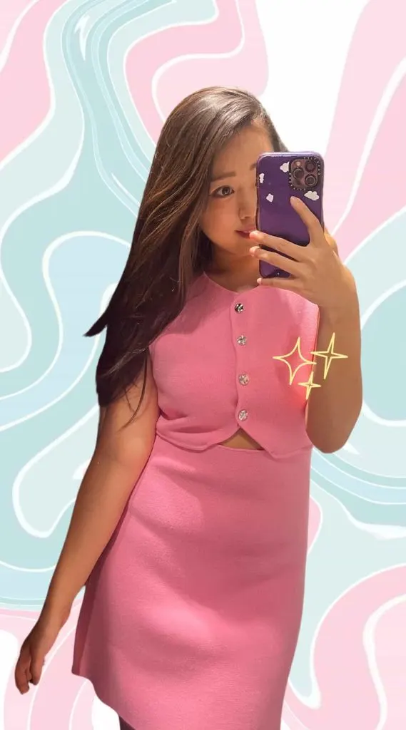 pink dress outfit ideas