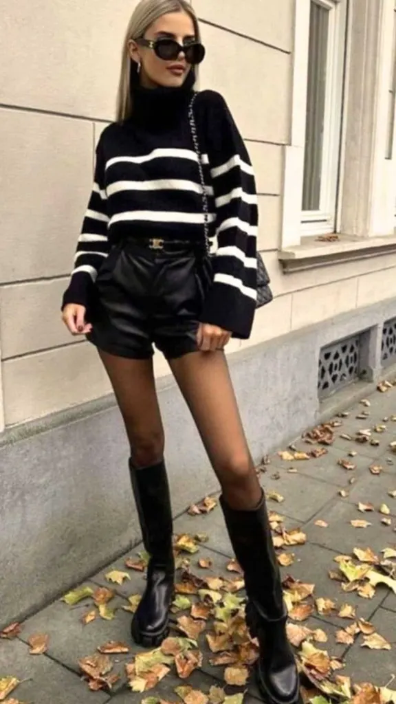 all black sheer tights black boots