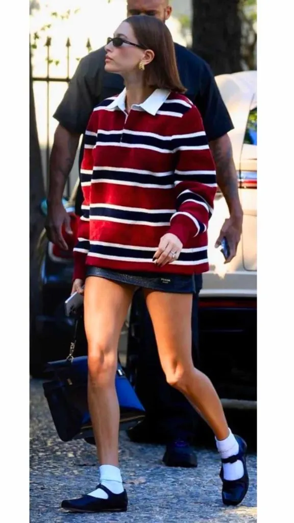 oversized polo sporty outfit