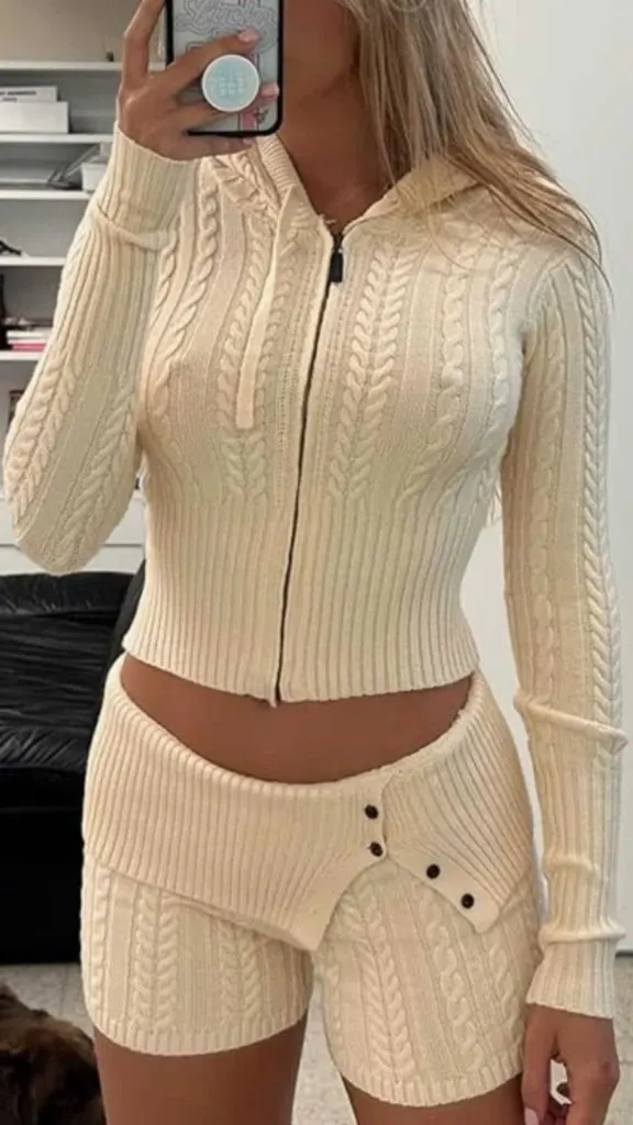 sweater and shorts outfits