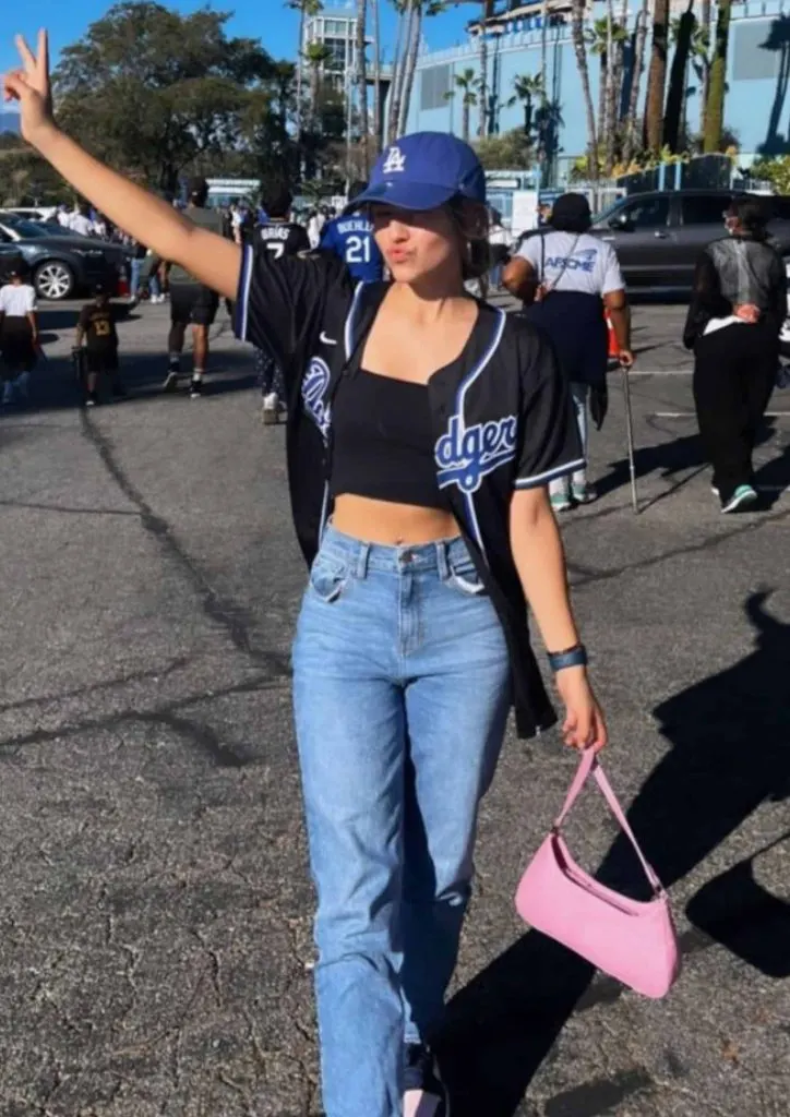 baseball cap baseball jersey outfit ideas
