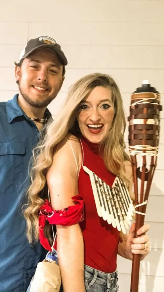 couple what to wear to survivor themed party
