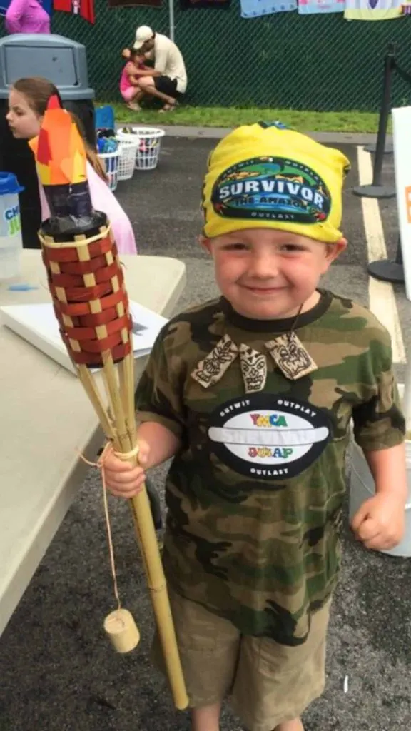 Survivor touches to survivor themed party