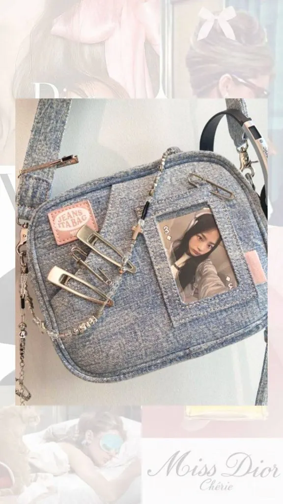 hairclip and tote bag