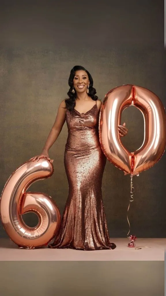 60th balloon women fashion