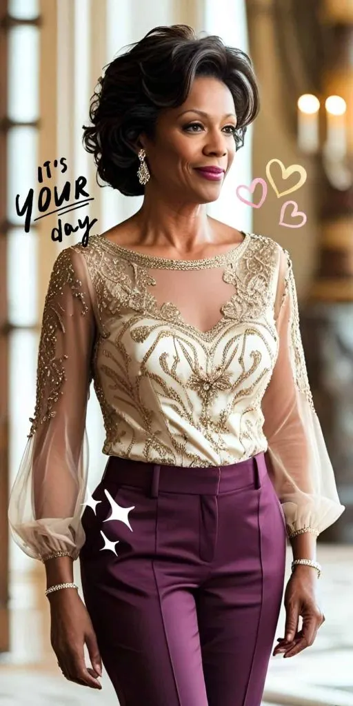 black women 60 th birthday party outfit