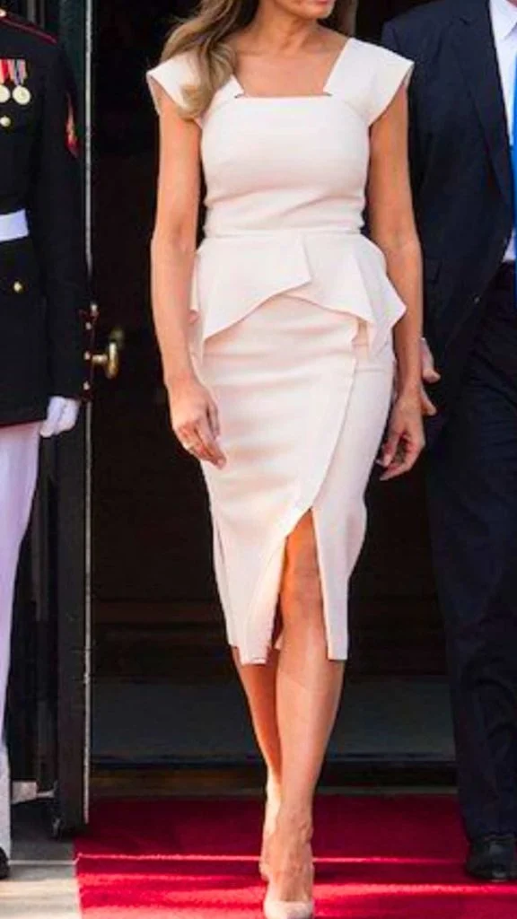 peplum dress first communion mother