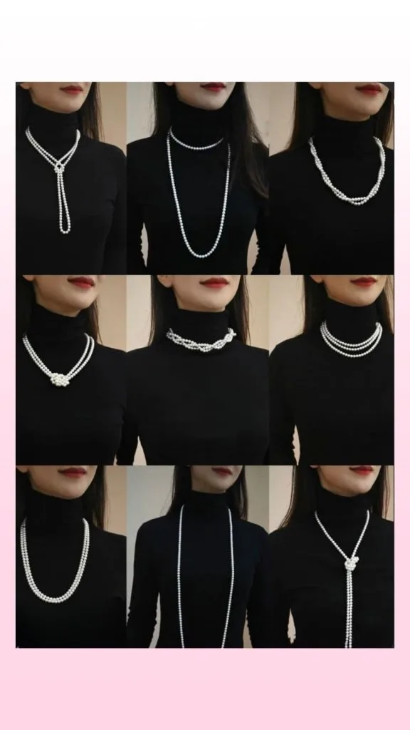long necklace for graduation ceremony
