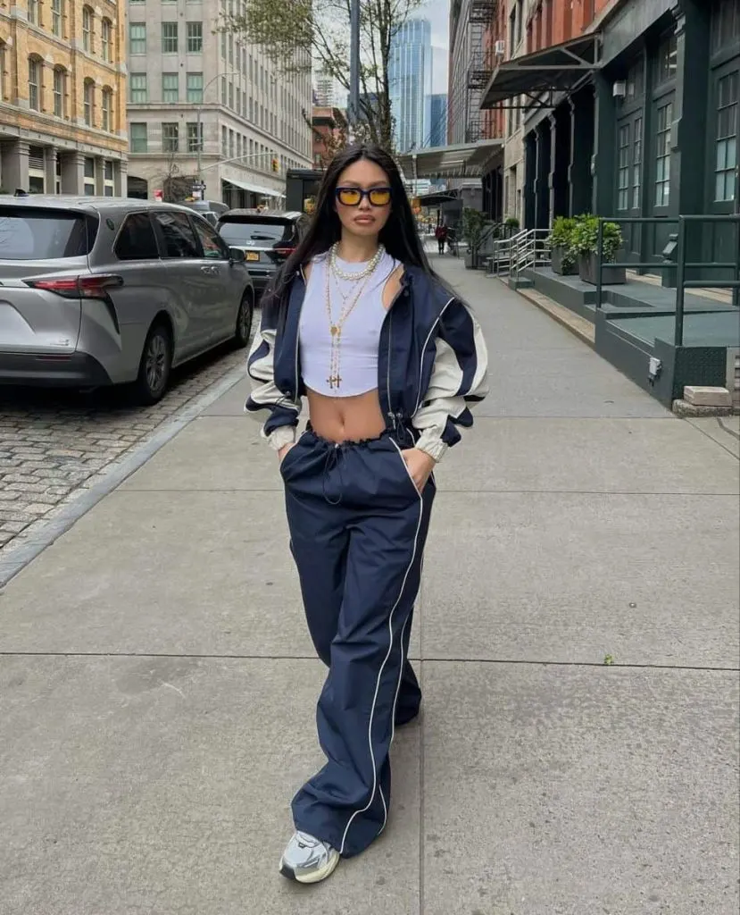 What to wear with windbreaker pants