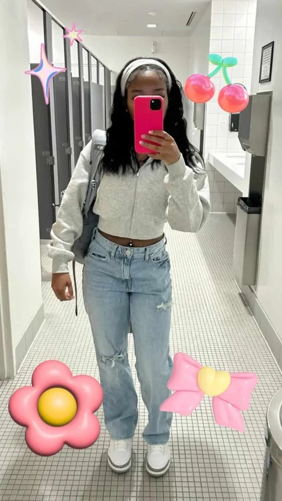 black girl go to school outfit