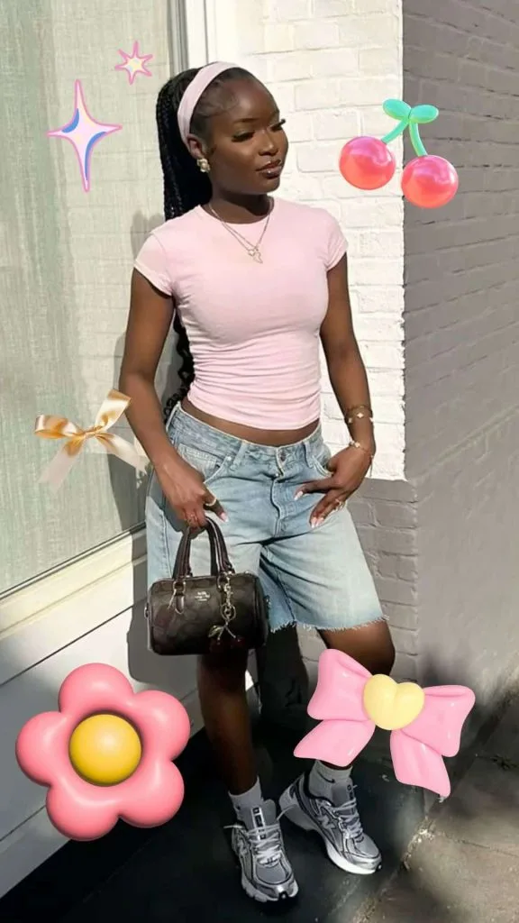 black girl go to school outfit