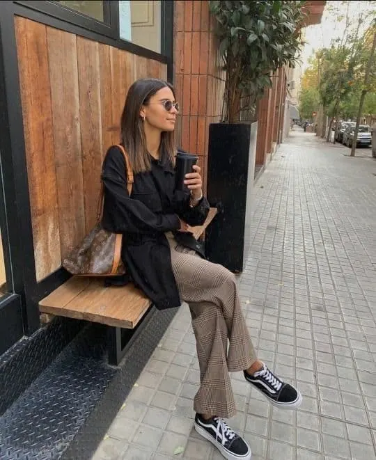 blazer and vans outfit ideas