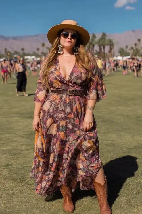 GYPSY BOHO dress with boots