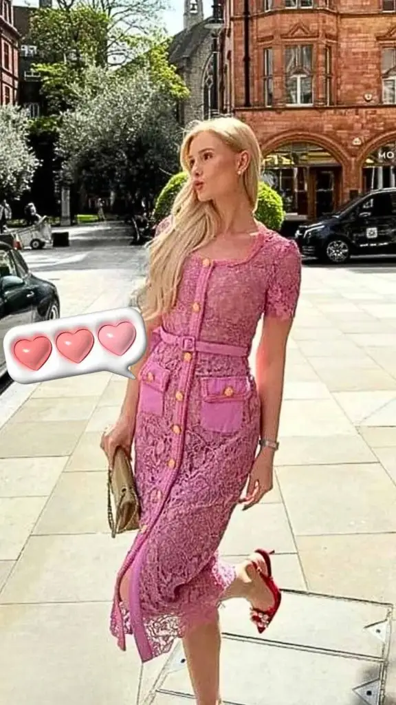 pink dress brunch outfit ideas