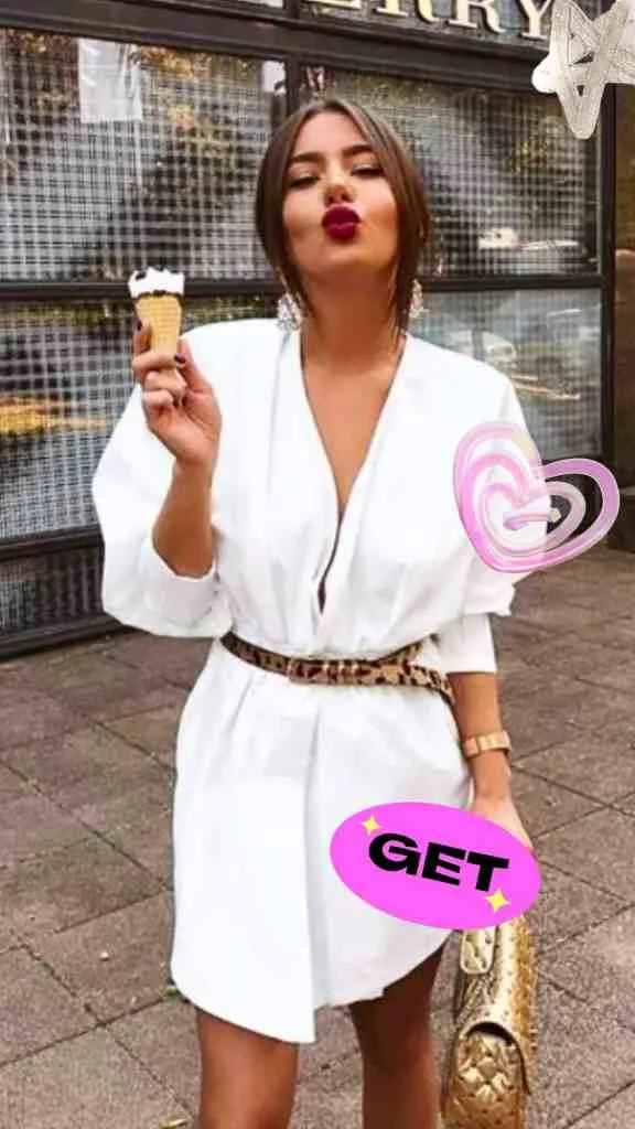 CASUAL white dress outfit idea