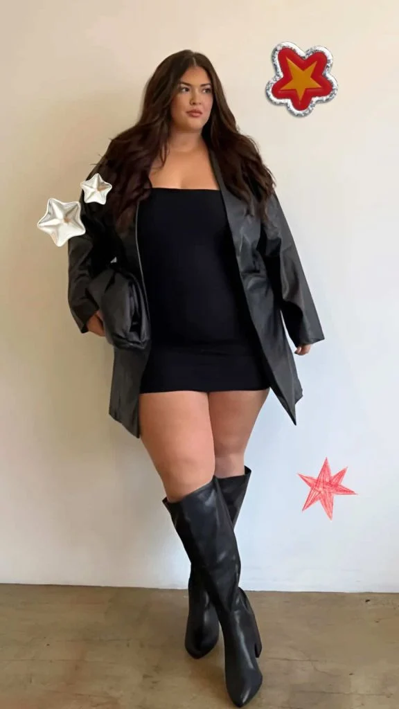 bar hopping outfit plus size