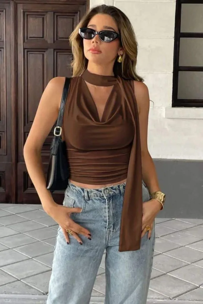 COWL NECK Top outfit