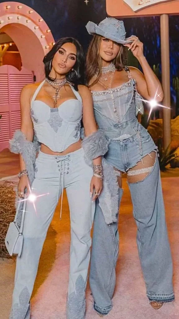 denim, diamonds & pearls party outfits