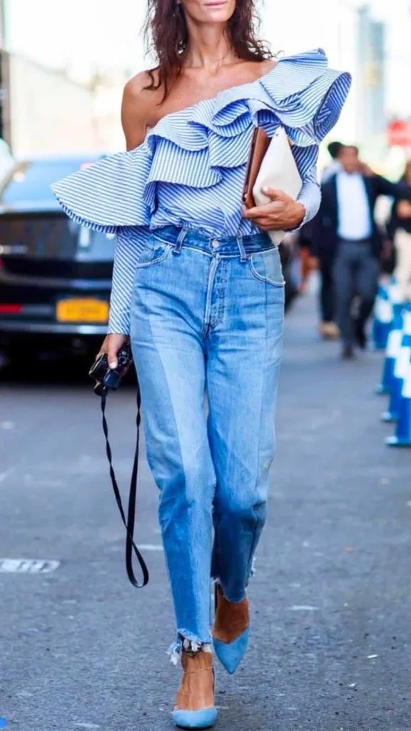 denim shoes outfit ideas