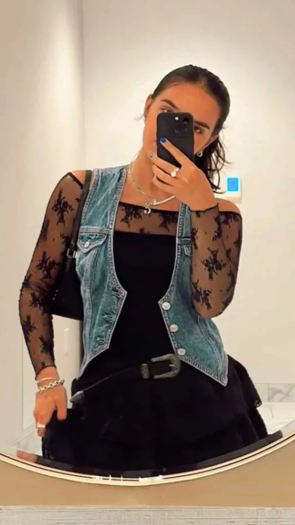 denim vest outfit ideas women