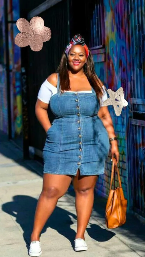 dungarees plus size outfit ideas