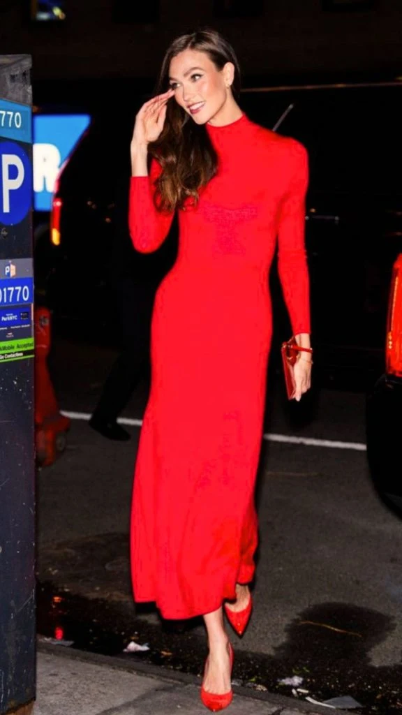 dress rich red dress