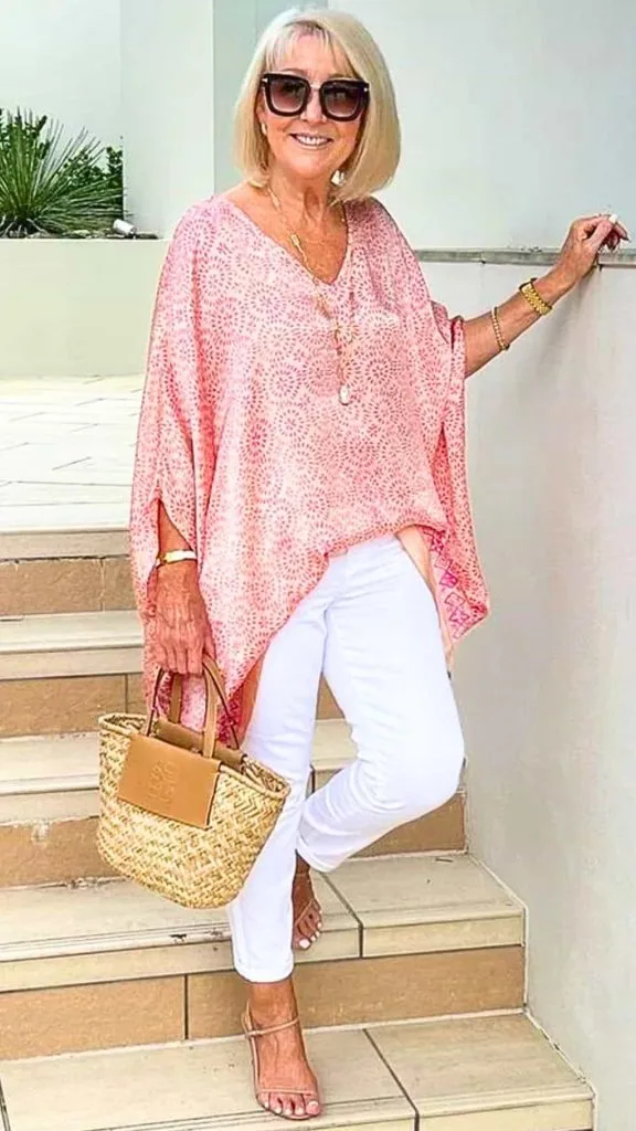 PONCHO grandma bridal shower outfit idea