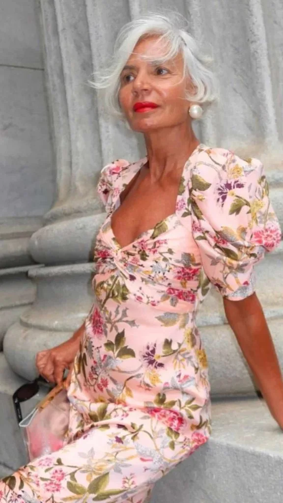 floral dress grandma bridal shower outfits