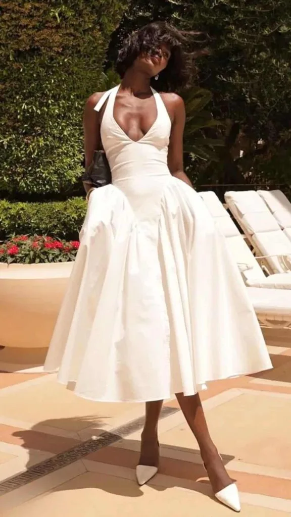 hairstyles for halter dress