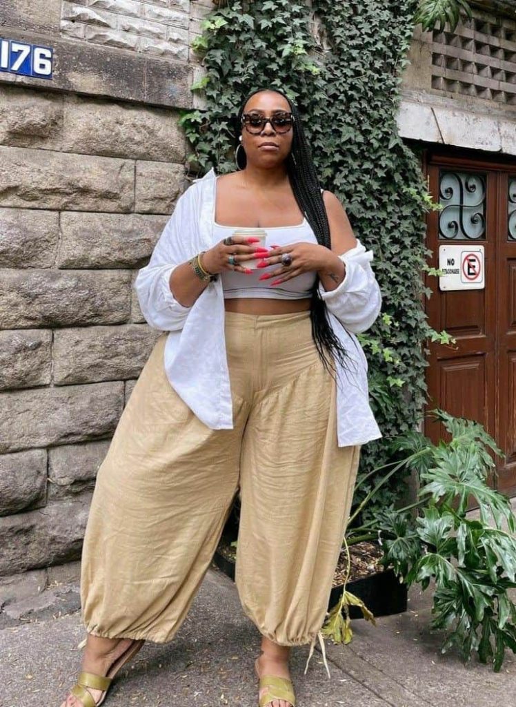PLUS SIZE boho harem pants outfits