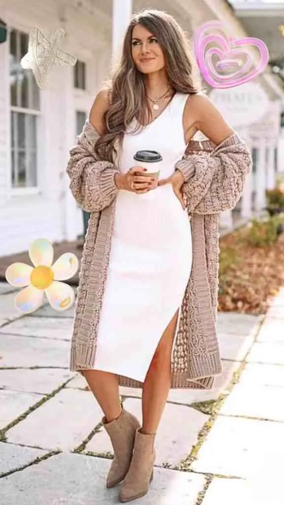 how to dress down white dress