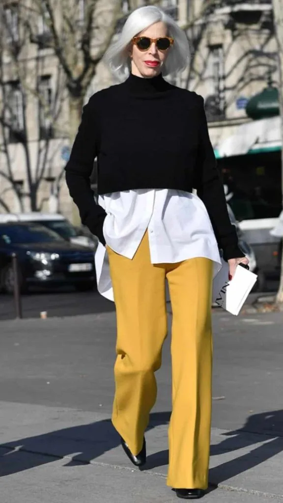 how to dress hip in 40s women