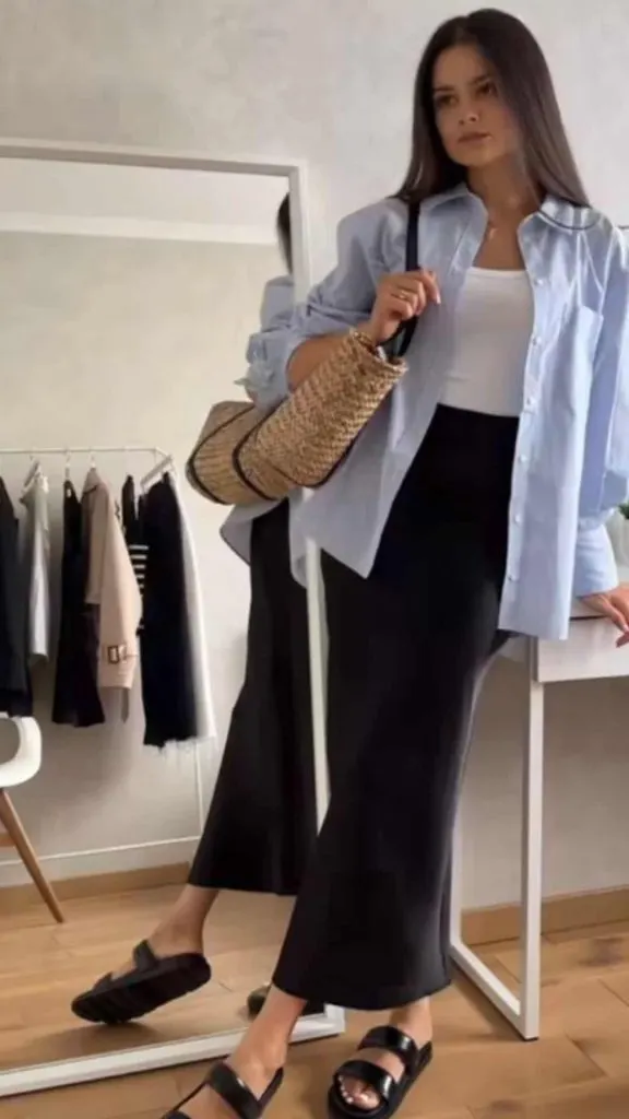 white t-shirt work atttire